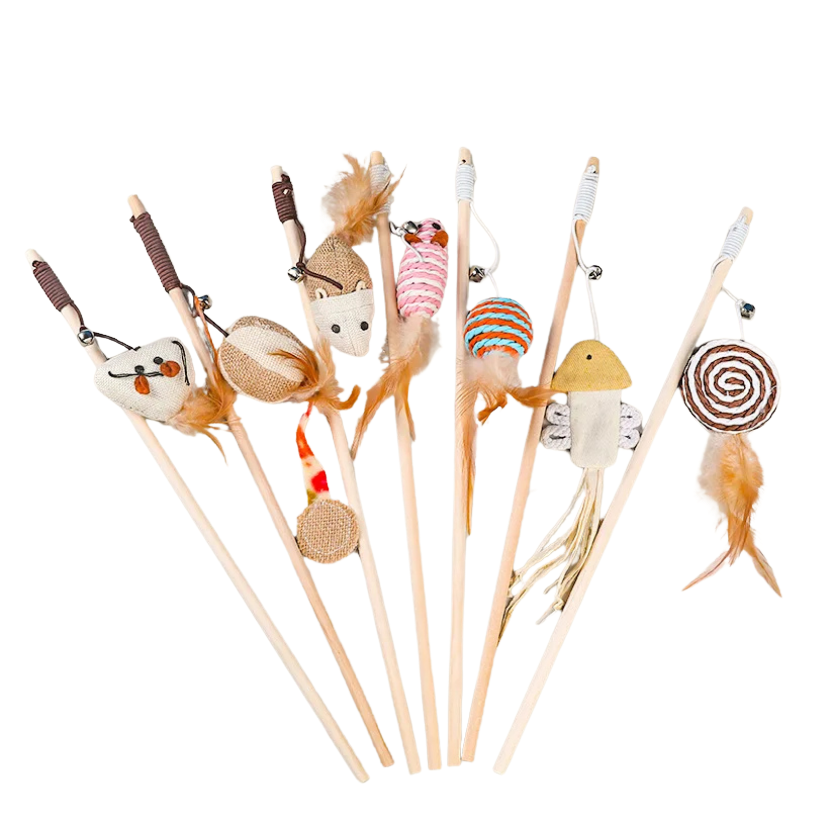 Strypas su plunksnomis ir varpeliu