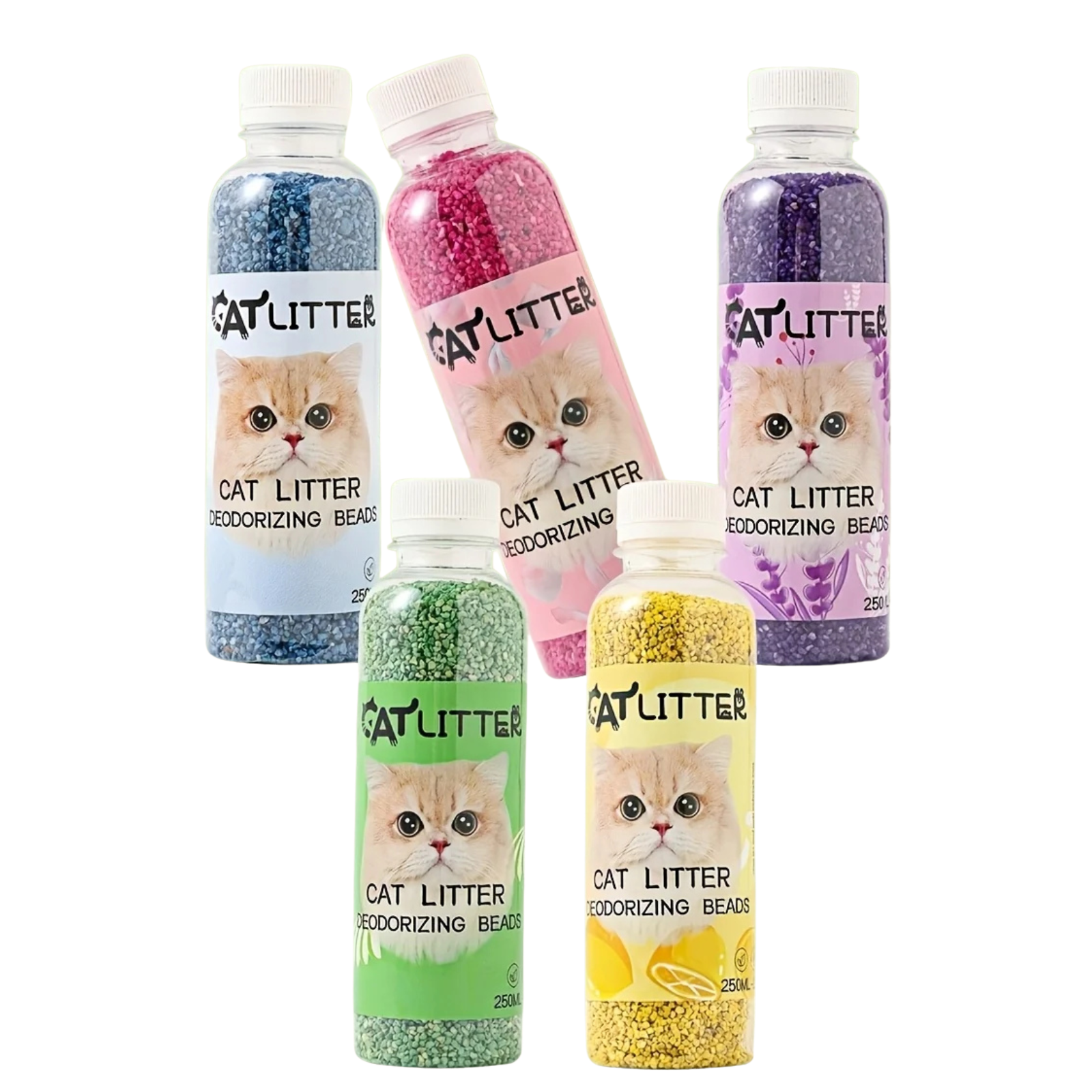 Kačių kraiko dezodoruojančios granulės