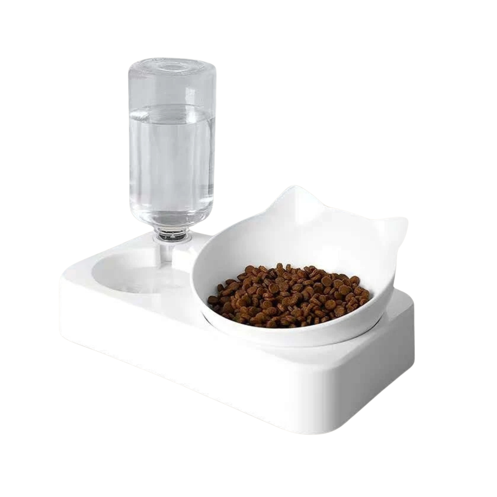 Dvigubas dubenėlių rinkinys su automatiniu vandens tiektuvu