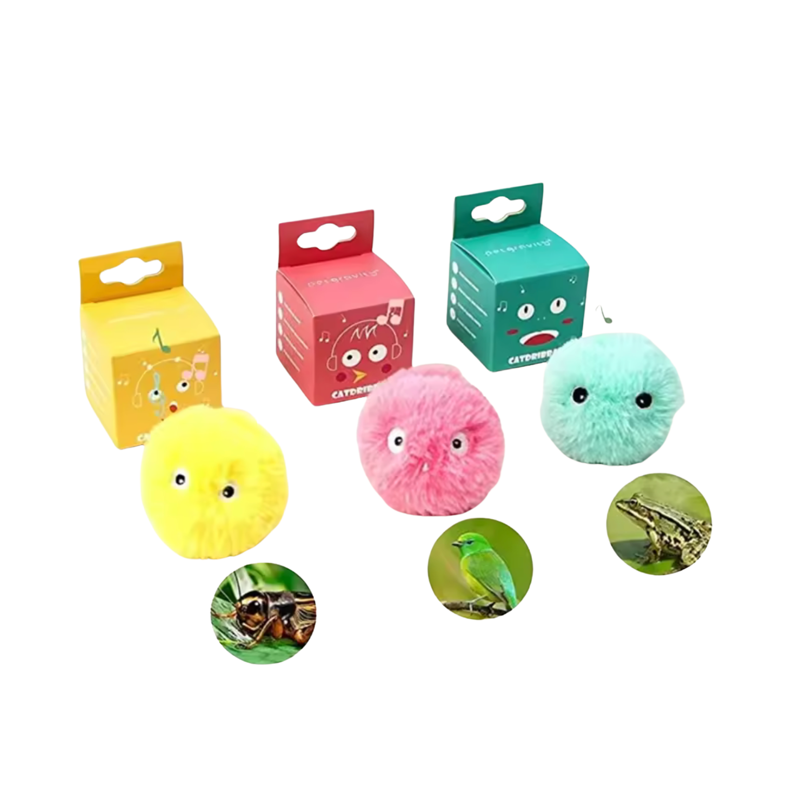 Interaktyvus kamuoliukas su gyvūnų garsais