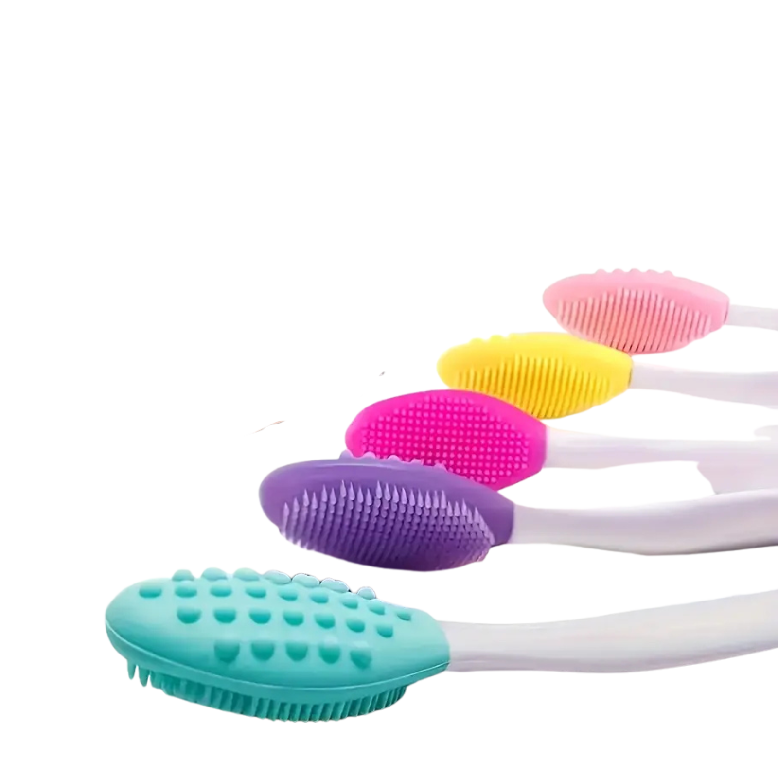 Spalvoti silikoniniai dantų šepetėliai šunims