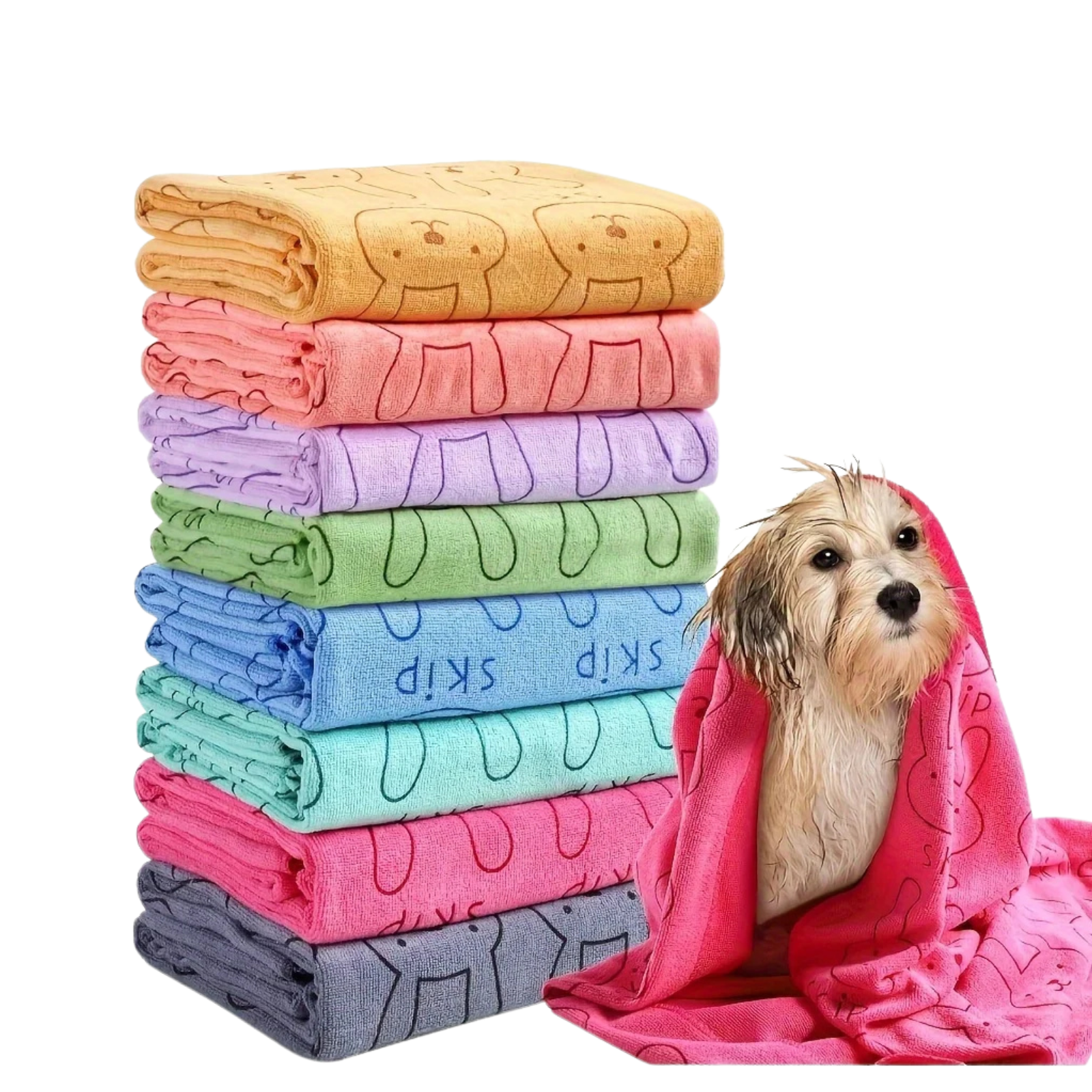 Greitai džiūstantis gyvūnų rankšluostis