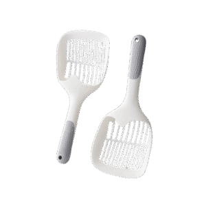 Kačių kraiko semtuvas su ergonomine rankena