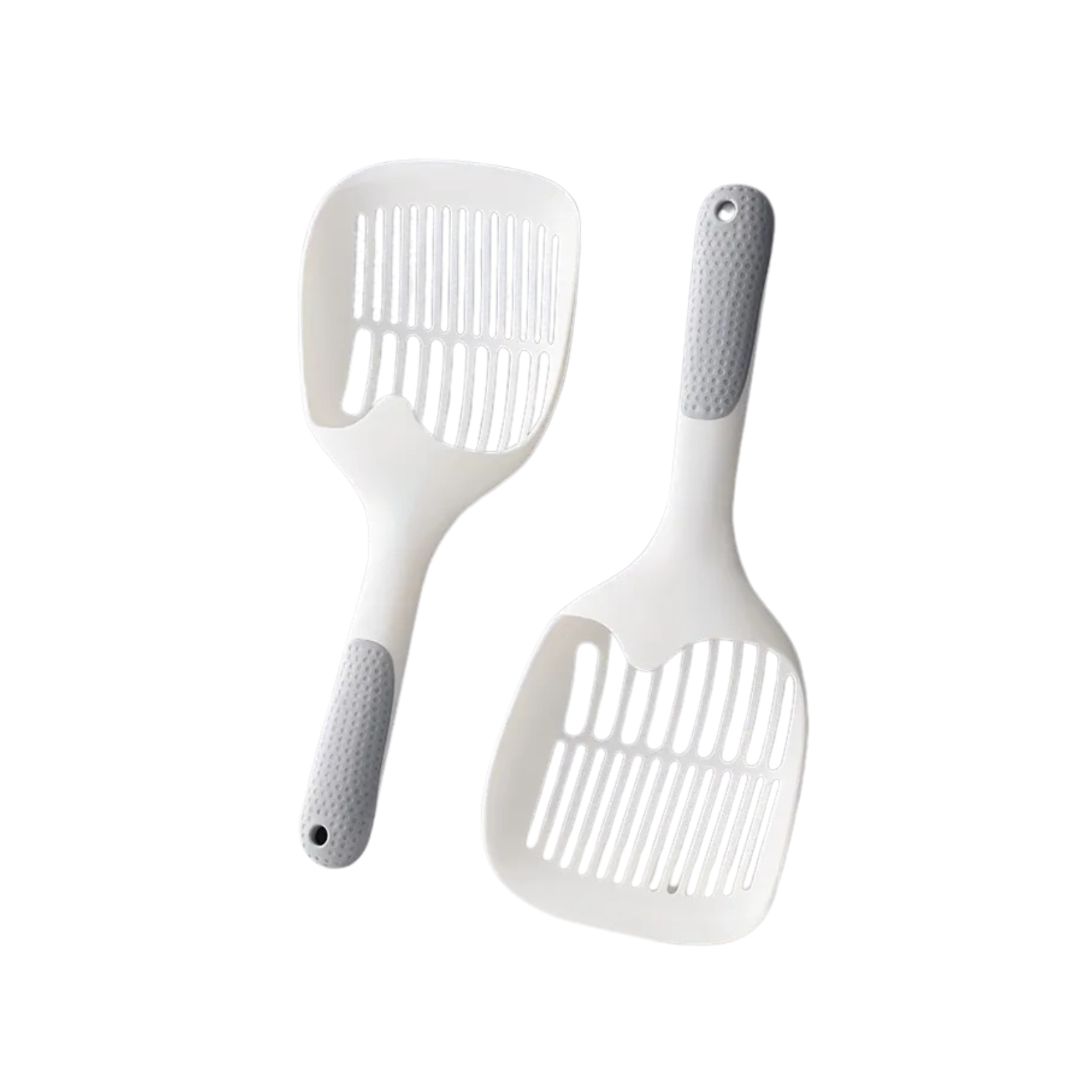 Kačių kraiko semtuvas su ergonomine rankena