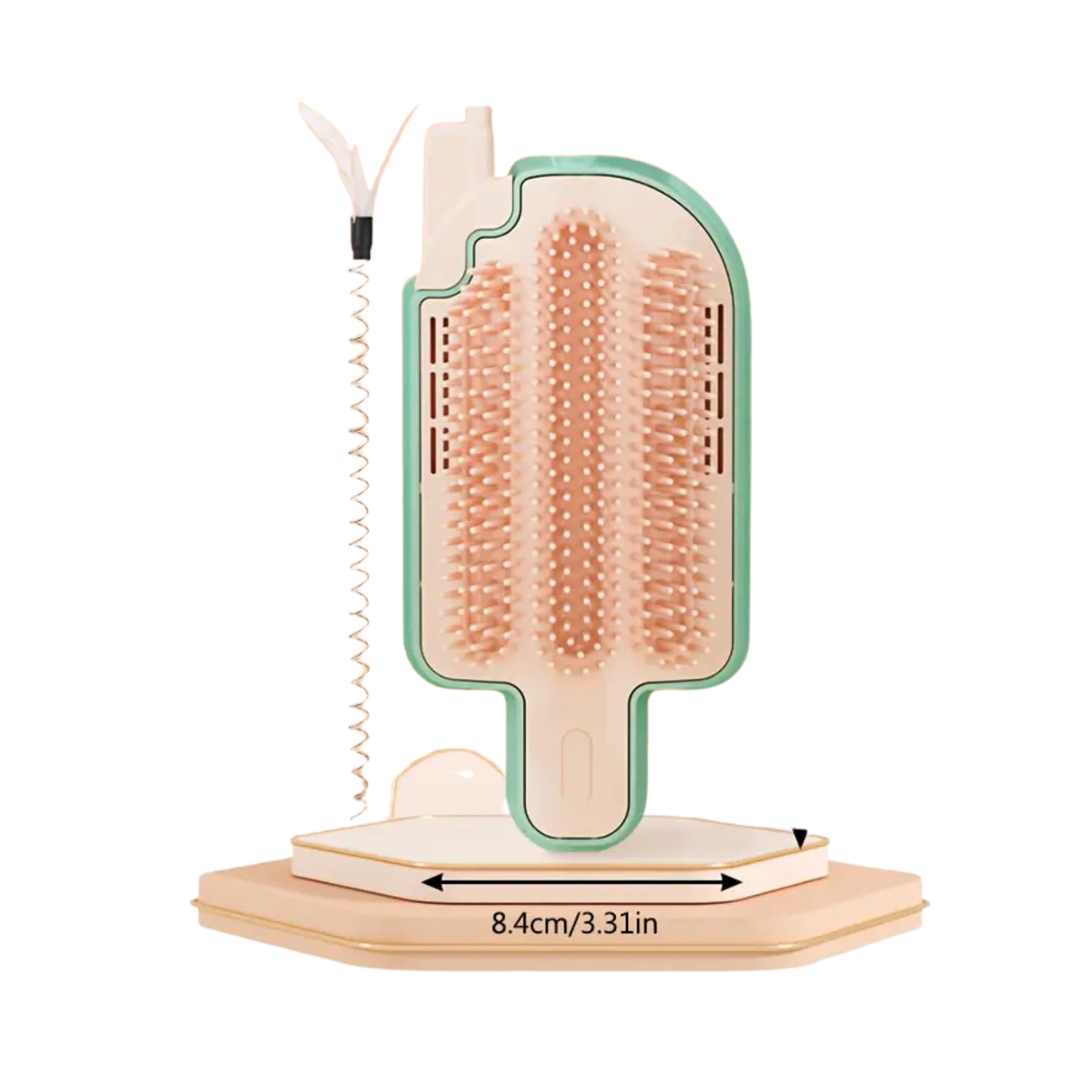 Aromaterapinis kampinis masažo šepetys