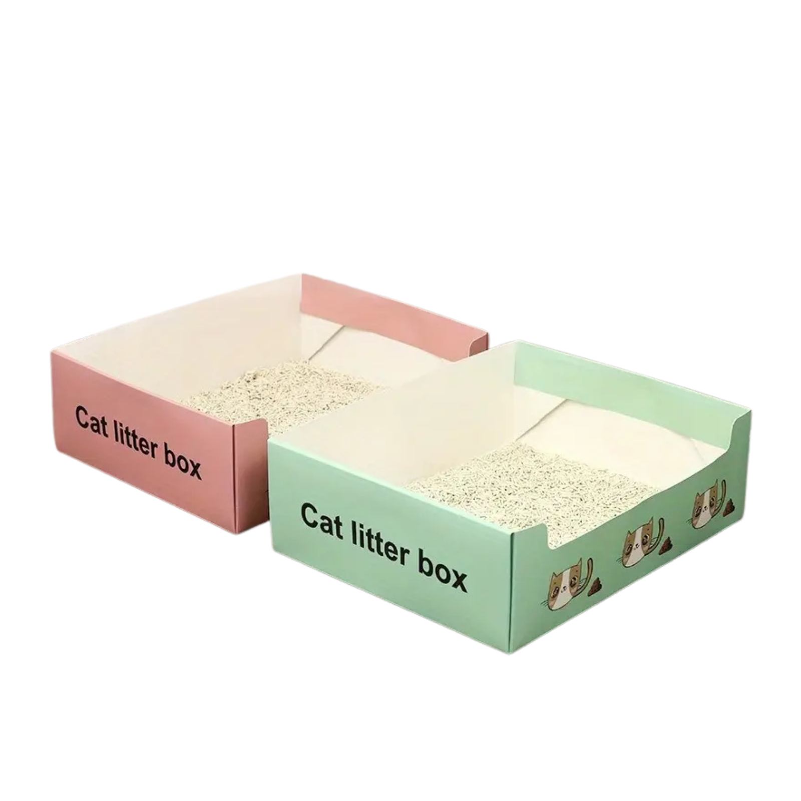 Vienkartinė kelioninė kačių tualeto dėžutė