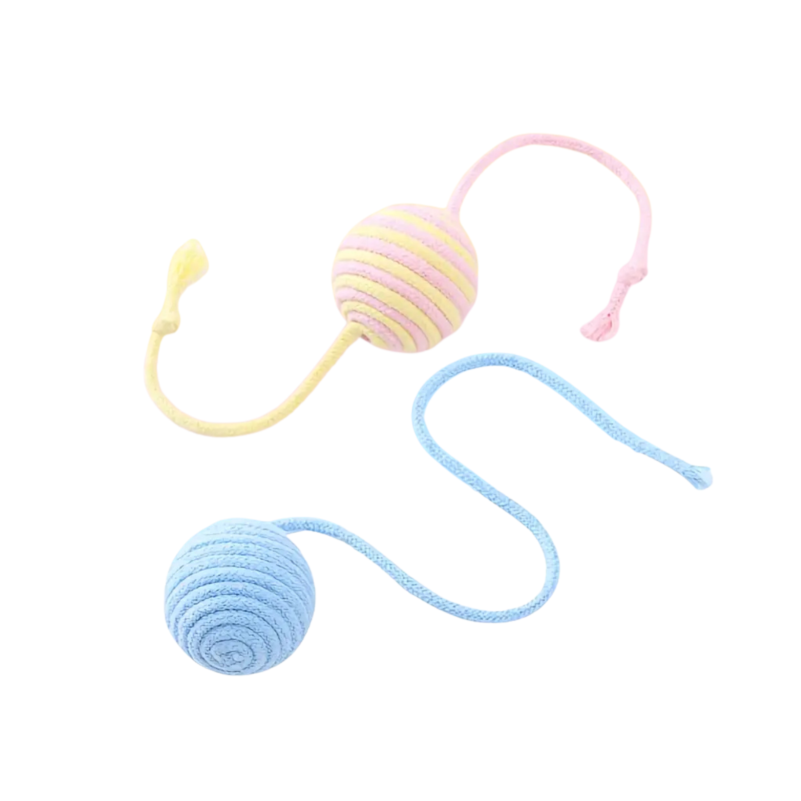 Kačių kamuoliukas su dantis šlifuojančia sisaline virve