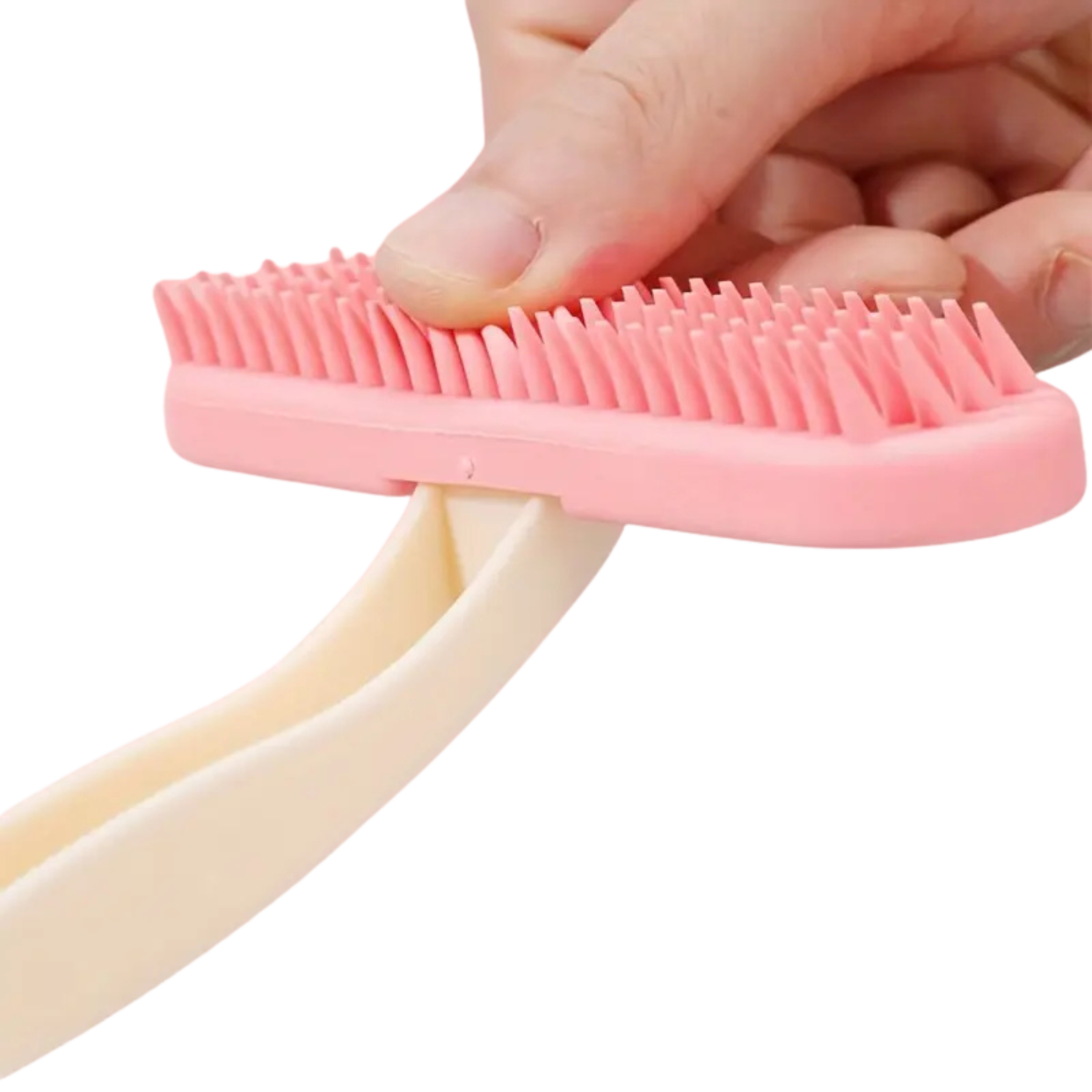 Švelnus silikoninis šepetys su širdelės formos galvute - Image 4