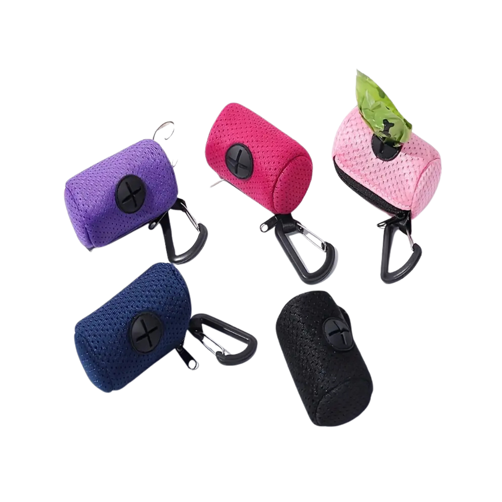 Patogus augintinio maišelių laikiklis su karabinu + maišeliai