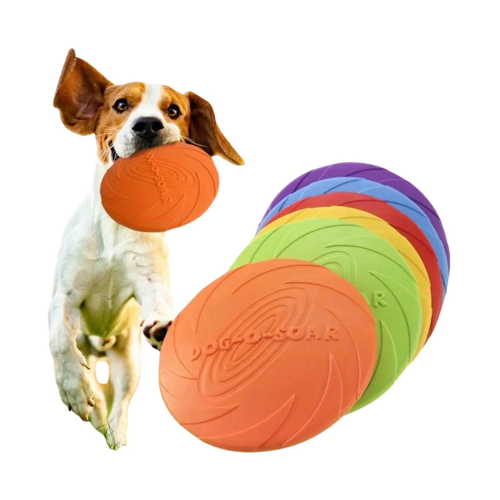 Skraidantis žaislas šunims – patvarus, plūduriuojantis, interaktyvus diskas