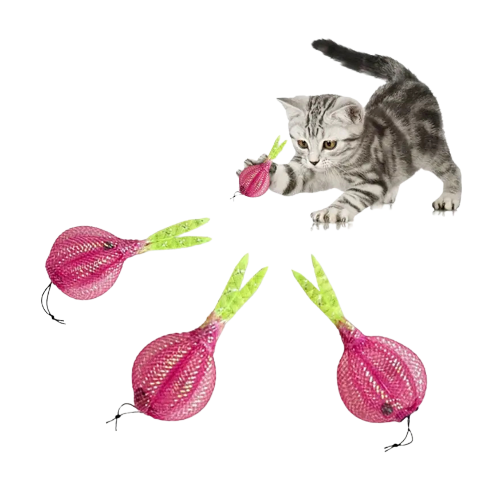 Katės žaislas „Svogūnas“ su skambučiu