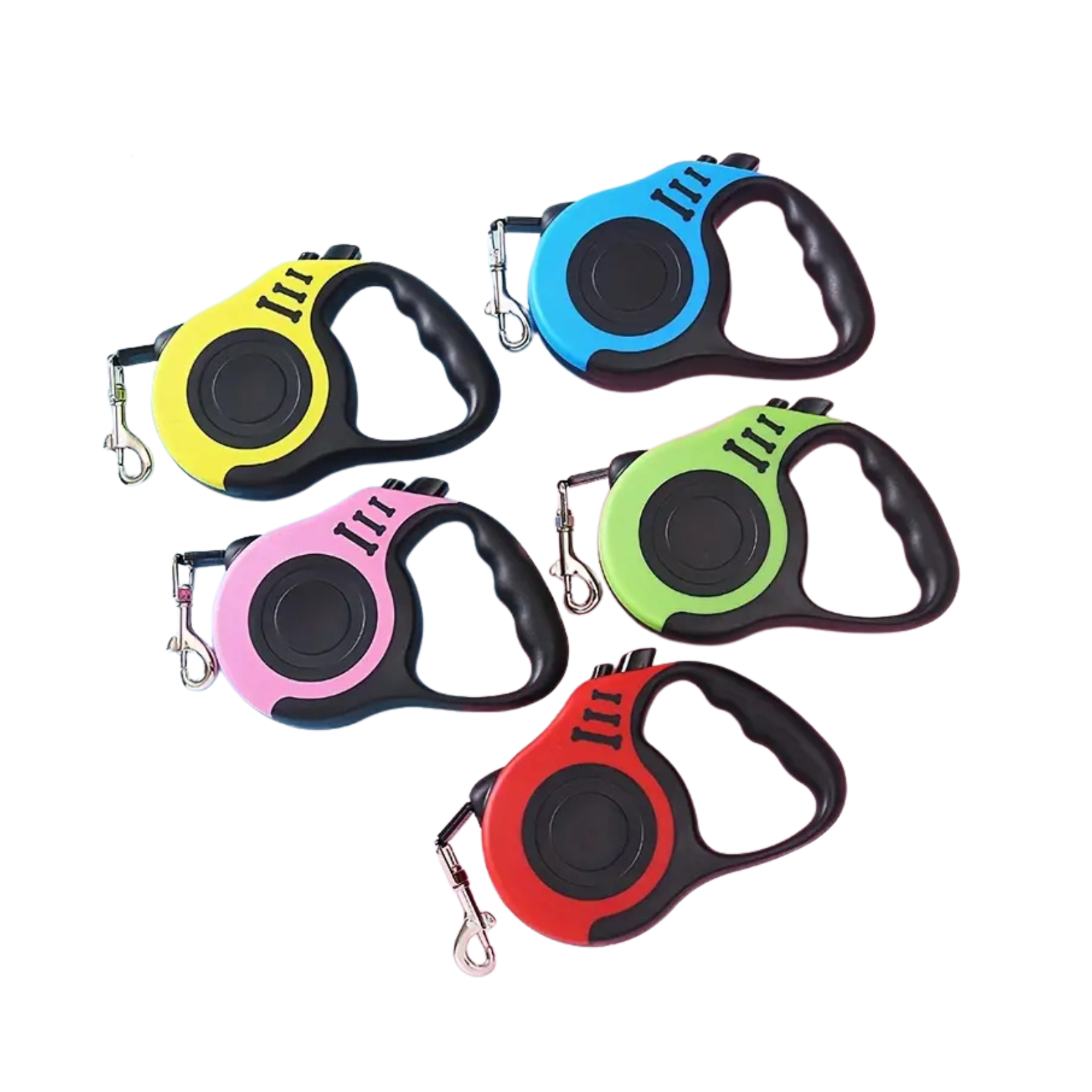 Automatinis spalvotas šuns pavadėlis