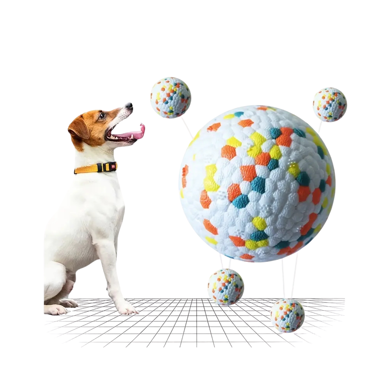 Patvarus šuns kamuoliukas – interaktyvus žaislas aktyviems augintiniams