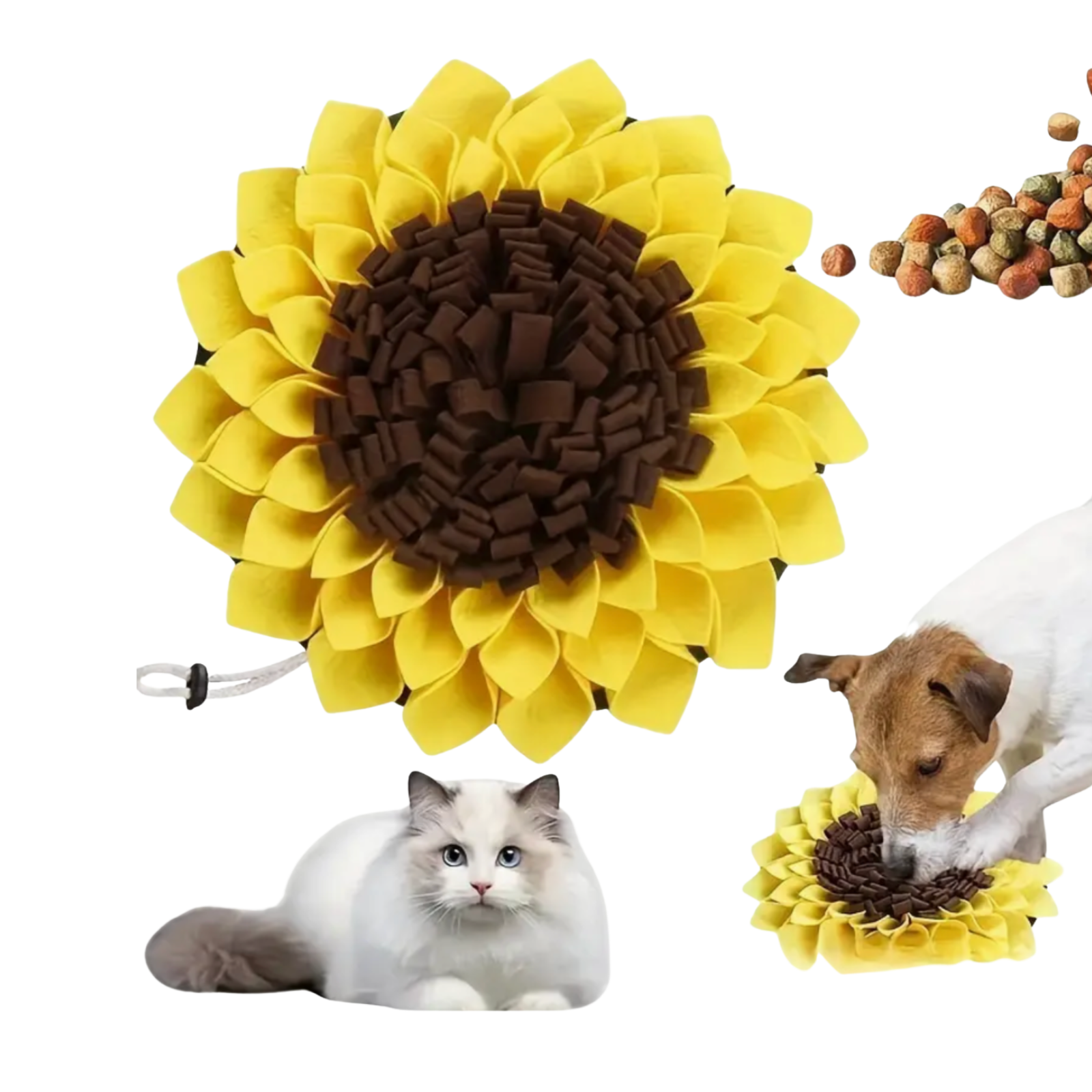 Pliušinis šuns žaislas „Saulėgrąža“ - Image 3