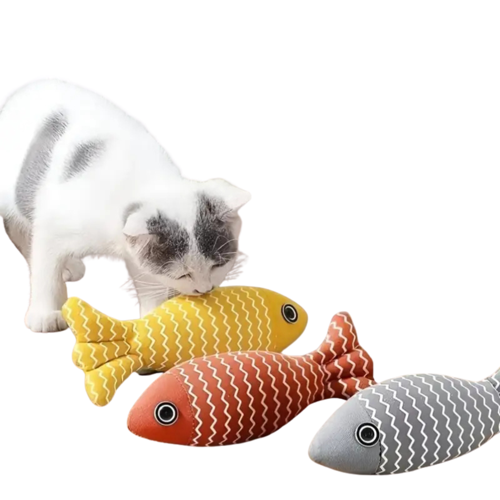 Interaktyvus kačių žaislas „Žuvis“