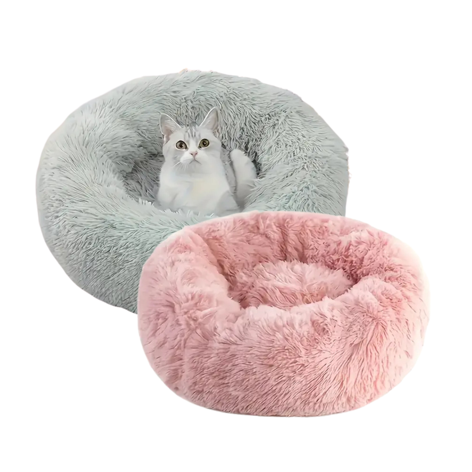 Minkšta apvali katės lova