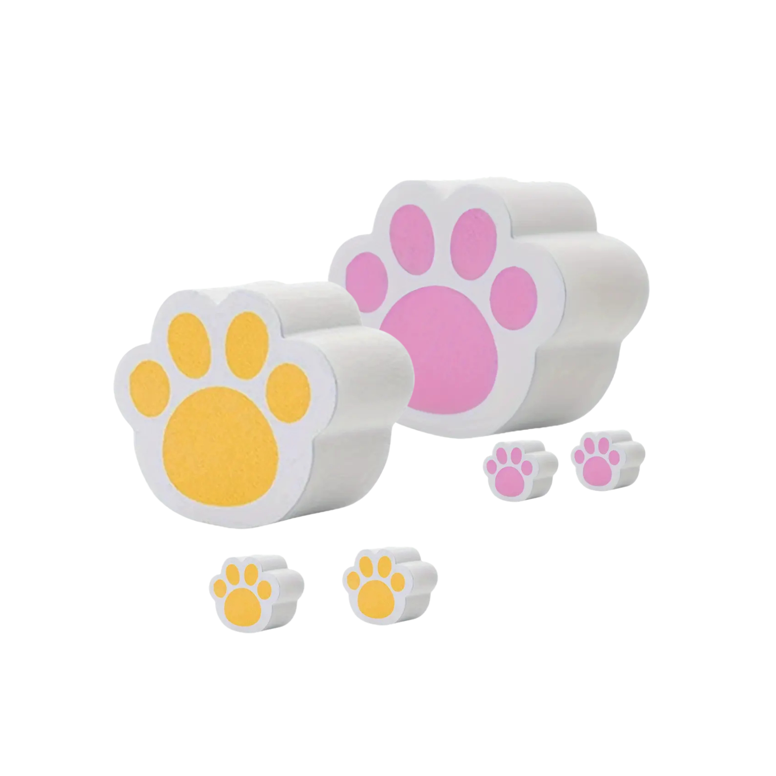 Valymo kempinėlės „Katės pėdutė“, 3vnt.