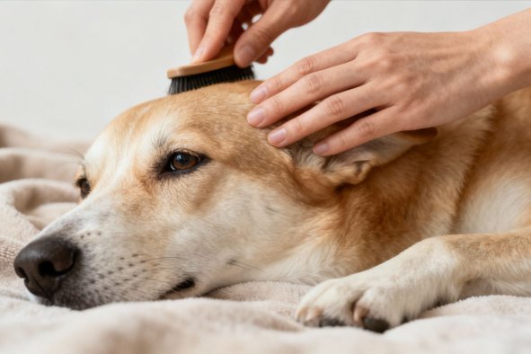 Trumpaplaukio šuns šukavimas namuose